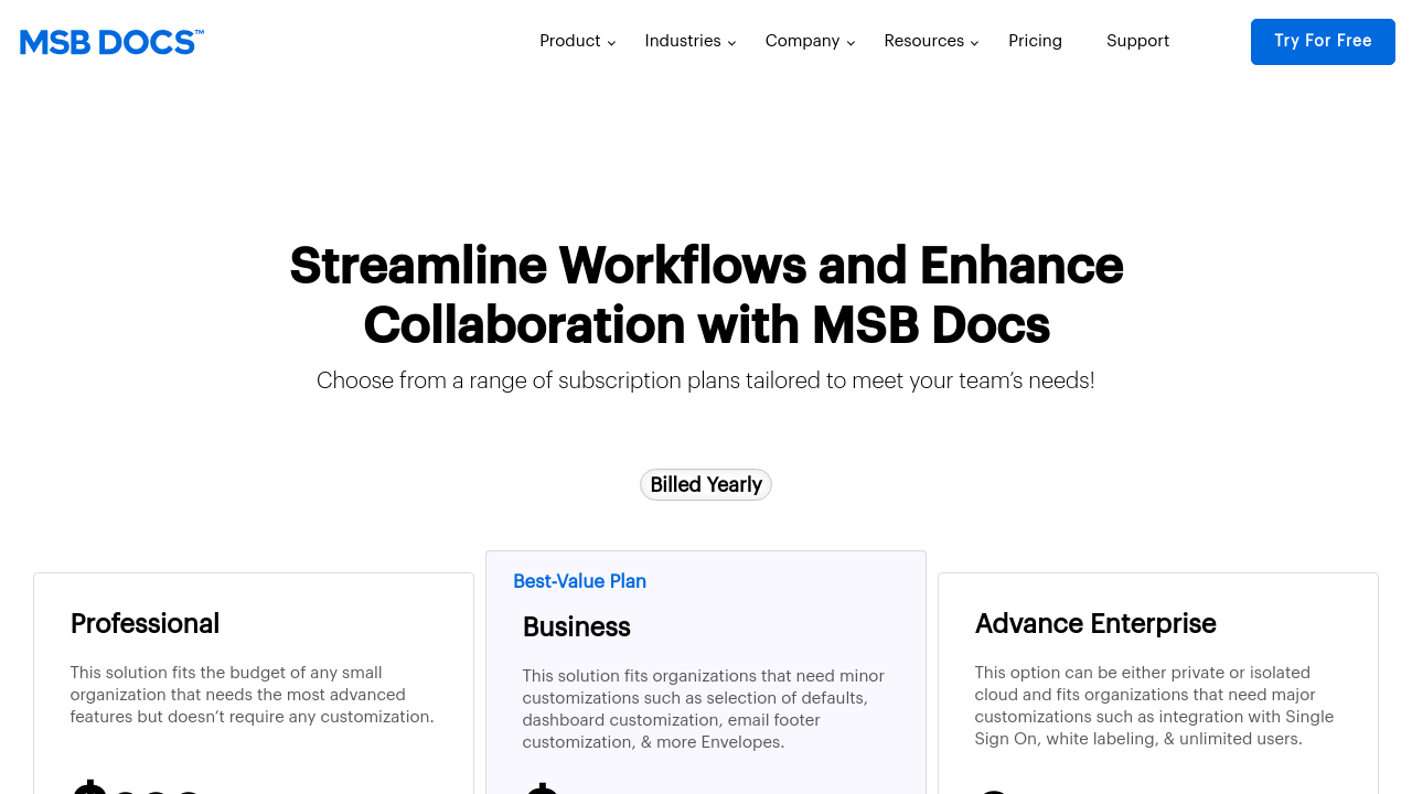 MSB Docs